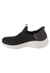 skechers - Buty do chodzenia damskie, Skechers Ultra Flex 3.0 Smooth Step. Kolor: czarny. Materiał: materiał, syntetyk, tkanina. Sport: turystyka piesza