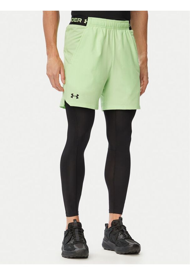Under Armour Szorty sportowe Vanish Woven 6in 1373718 Zielony jasny Regular Fit. Kolor: zielony. Materiał: syntetyk