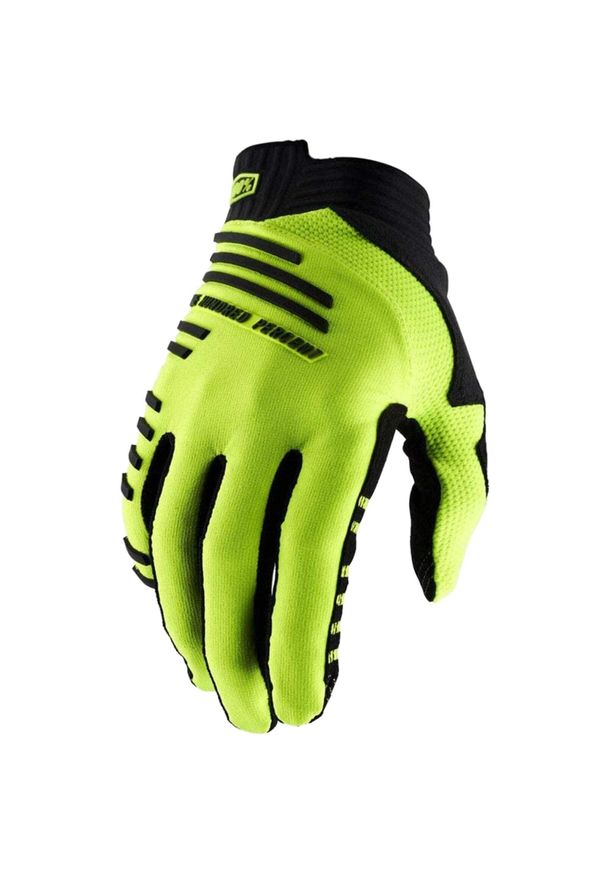 Rękawice 100% r-core. Kolor: żółty. Sport: kolarstwo