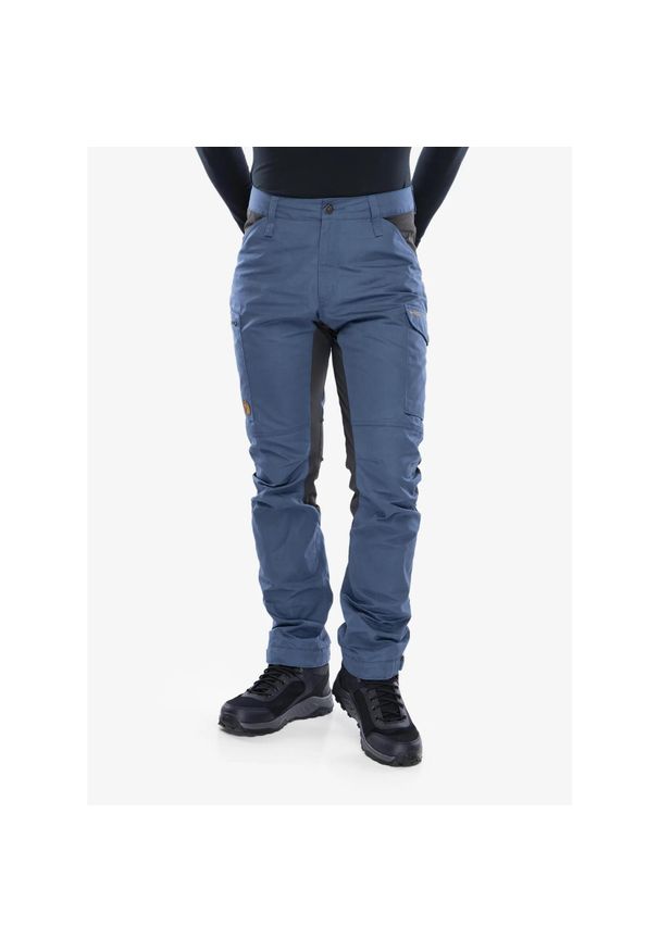 Fjällräven - Spodnie turystyczne męskie Fjallraven Kaipak Trousers. Kolor: czarny, niebieski, wielokolorowy. Sezon: lato. Sport: turystyka piesza