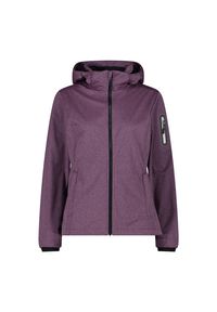 Kurtka damska turystyczna CMP 39A5016M. Typ kołnierza: kaptur. Kolor: fioletowy. Materiał: softshell. Sport: turystyka piesza #1