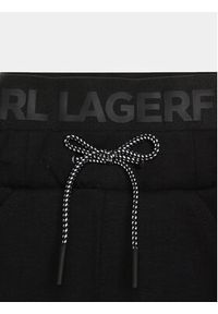 Karl Lagerfeld Kids Spodnie dresowe Z24164 D Czarny Regular Fit. Kolor: czarny. Materiał: bawełna
