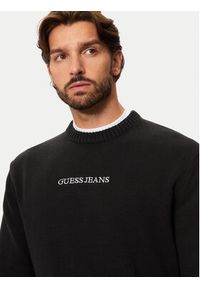 Guess Sweter M4BR31 Z3HM1 Czarny Regular Fit. Kolor: czarny. Materiał: bawełna #5