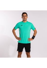 Koszulka tenisowa męska z krótkim rękawem Joma smash short sleeve. Kolor: zielony. Długość rękawa: krótki rękaw. Długość: krótkie. Sport: tenis