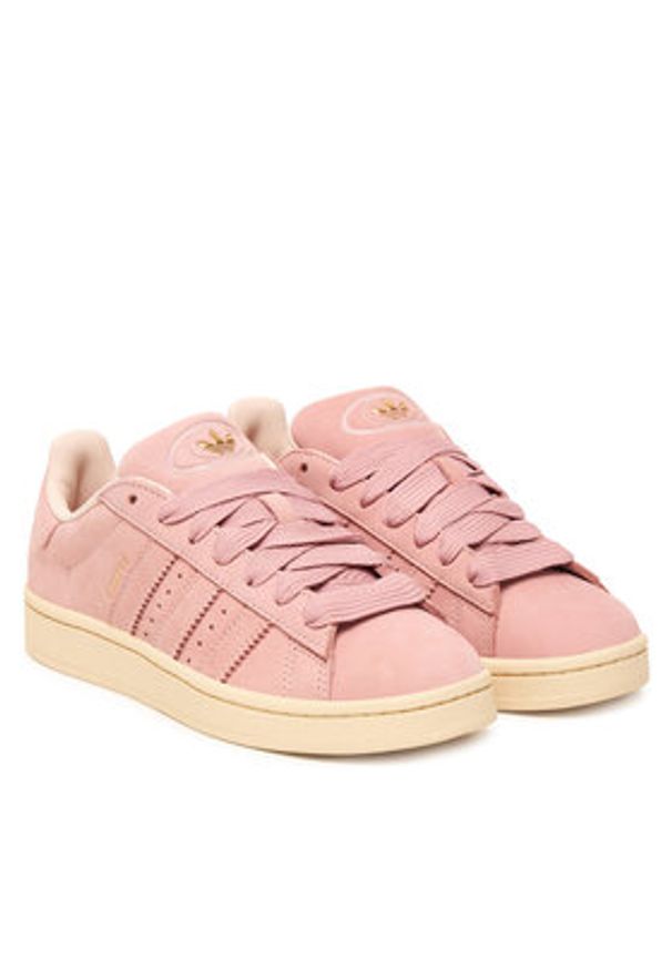 Adidas - adidas Sneakersy Campus 00S JS3776 Różowy. Kolor: różowy. Materiał: nubuk, skóra. Model: Adidas Campus