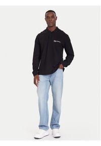 Karl Lagerfeld Jeans Polo A4M17028 Czarny Regular Fit. Typ kołnierza: polo. Kolor: czarny. Materiał: bawełna #3