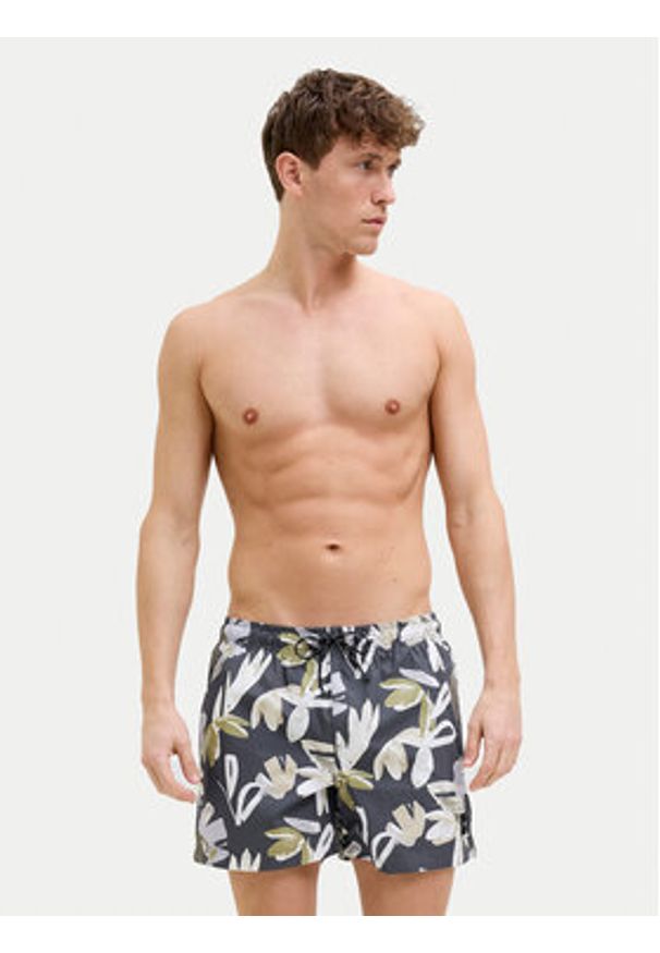 Jack & Jones Szorty kąpielowe Maui 12272832 Szary Regular Fit. Kolor: szary. Materiał: syntetyk