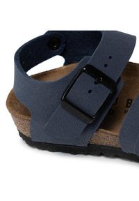 Birkenstock Sandały New York Kids BS 0087771 Granatowy. Kolor: niebieski. Materiał: skóra #12