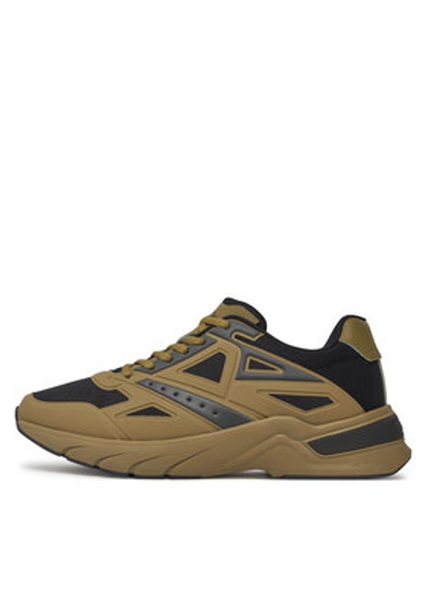 Calvin Klein Sneakersy Low Top Lace Up HM0HM01363 Zielony. Kolor: zielony. Materiał: materiał