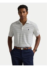 Polo Ralph Lauren Polo 710969622001 Biały Slim Fit. Typ kołnierza: polo. Kolor: biały. Materiał: bawełna