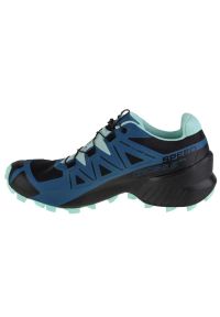 salomon - Buty do biegania Salomon Speedcross 5 Gtx 416127 niebieskie. Zapięcie: sznurówki. Kolor: niebieski. Materiał: guma, syntetyk, materiał, tkanina. Szerokość cholewki: normalna. Model: Salomon Speedcross #3