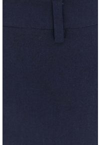 Weekend Max Mara spodnie damskie kolor granatowy dopasowane medium waist. Kolor: niebieski #4