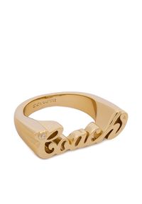 Coach Pierścionek 37557624 Złoty. Materiał: metalowe. Kolor: złoty #1