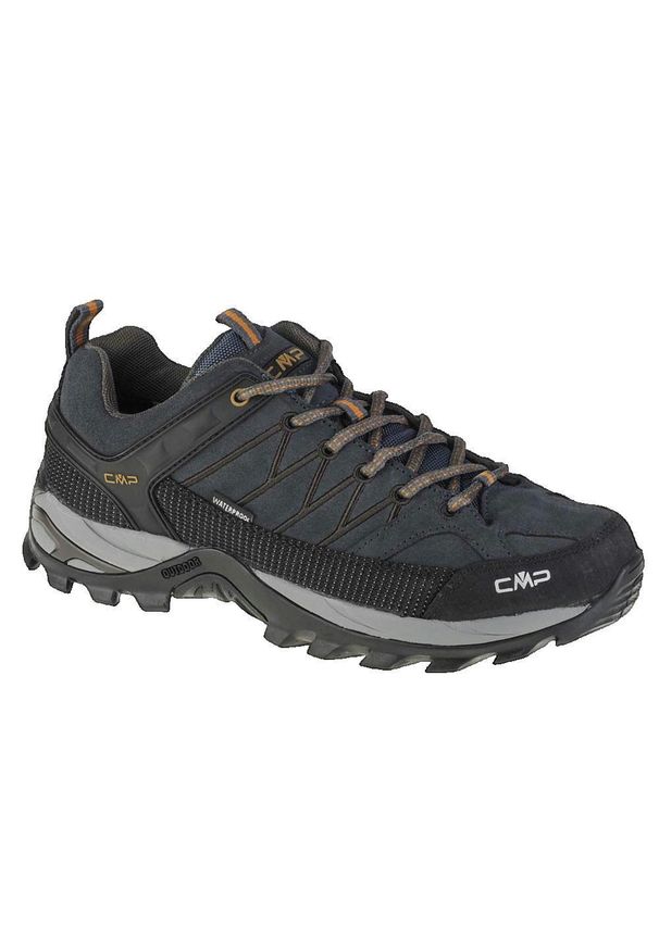 CMP - Rigel Low Trekking Shoes Wp. Zapięcie: sznurówki. Kolor: niebieski. Materiał: materiał, skóra, syntetyk. Szerokość cholewki: normalna. Sport: turystyka piesza