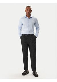 Calvin Klein Koszula LV019EU128 Błękitny Slim Fit. Kolor: niebieski. Materiał: bawełna #4