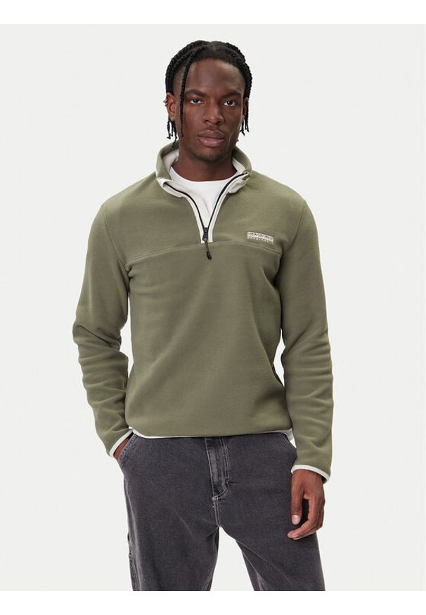 Napapijri Polar T-Dergana NP0A88UZ Zielony Regular Fit. Kolor: zielony. Materiał: syntetyk