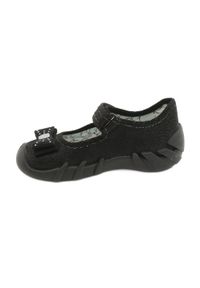 Befado obuwie dziecięce 109P146 czarne. Kolor: czarny. Materiał: bawełna, tkanina