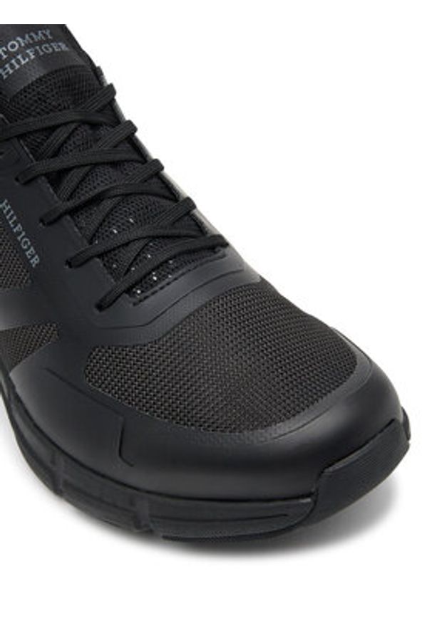 TOMMY HILFIGER - Tommy Hilfiger Sneakersy Modern Comfort Run Mix FM0FM05471 Czarny. Kolor: czarny. Materiał: skóra. Sport: bieganie
