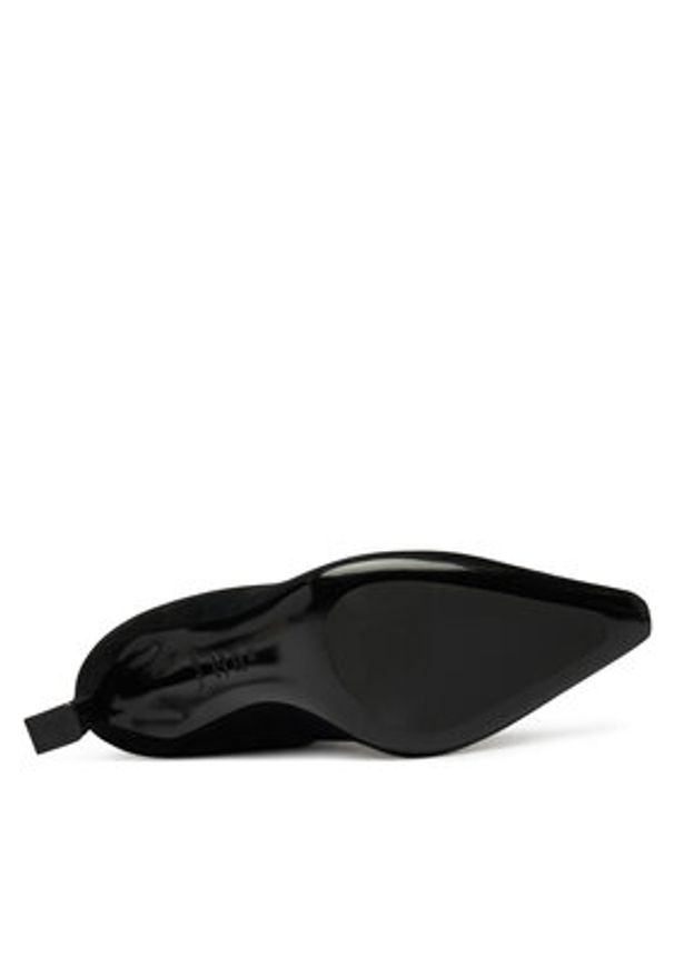 Pollini Kozaki SA26077M0NTA0000 Czarny. Kolor: czarny. Materiał: zamsz, skóra