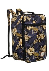 Plecak podróżny Peterson [DH] PTN BPP-06-5259 złoty print. Kolor: złoty. Wzór: nadruk. Styl: sportowy, klasyczny