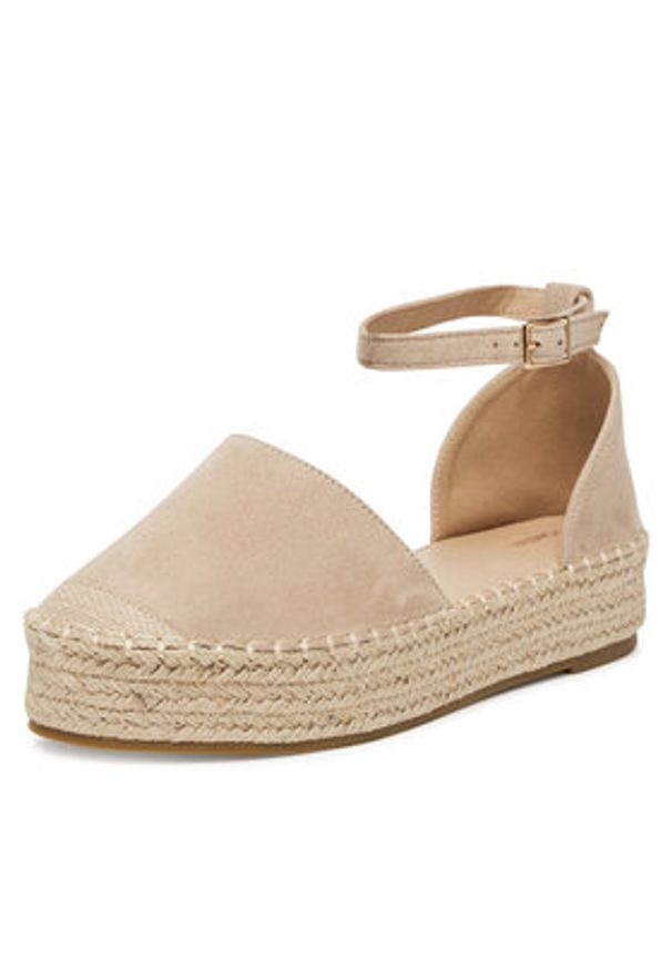 DeeZee Espadryle WSS990-215 Beżowy. Kolor: beżowy. Materiał: materiał