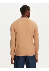 Brave Soul Sweter MK-230PARSEC6 Beżowy Regular Fit. Kolor: beżowy. Materiał: syntetyk