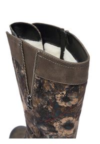 Rieker Kozaki CEO-94731-90 Khaki. Kolor: brązowy. Materiał: syntetyk, materiał