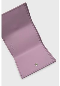 Furla portfel skórzany Vitello Roma damski kolor fioletowy. Kolor: fioletowy. Materiał: skóra. Wzór: gładki #3