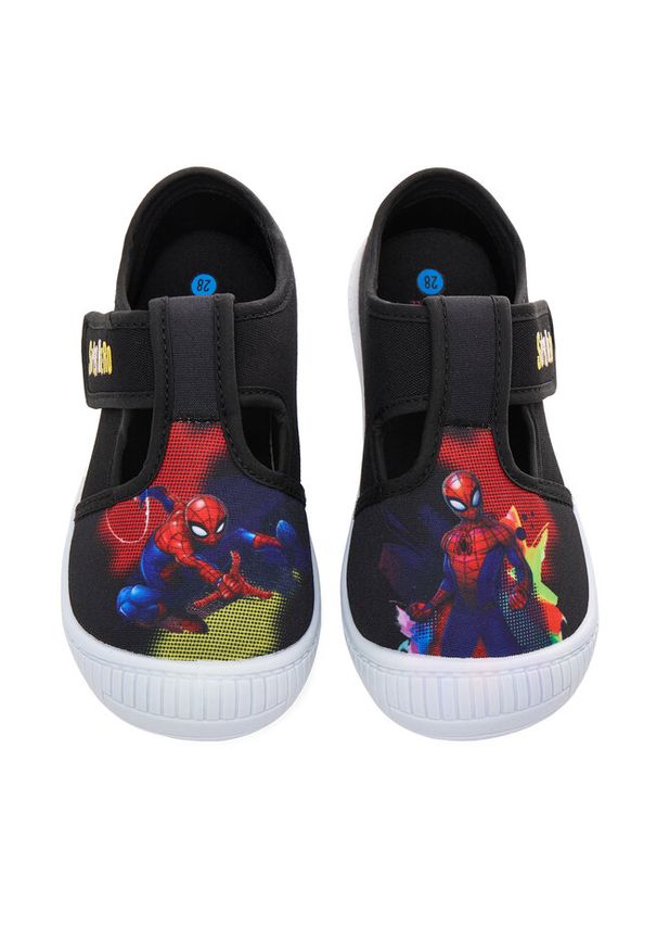 Kapcie Spiderman Ultimate. Kolor: czarny. Wzór: motyw z bajki