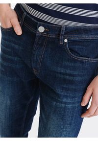 Pako Lorente - PAKO LORENTE – Granatowe spodnie męskie jeansowe. Okazja: na co dzień. Kolor: niebieski. Materiał: jeans. Długość: długie. Styl: casual #3