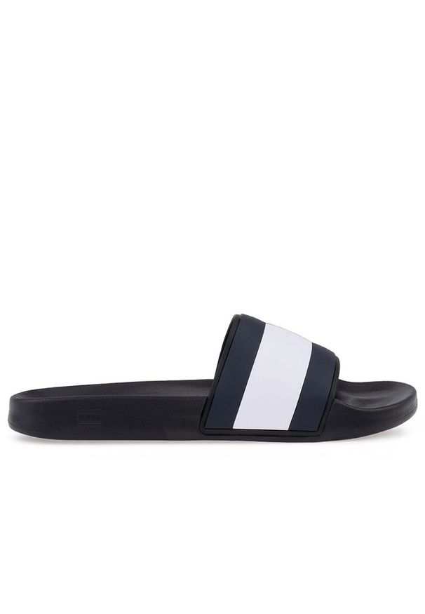 TOMMY HILFIGER - Klapki Tommy Hilfiger Rubber Flag Pool FM0FM04263-BDS - multikolor. Okazja: na co dzień, na plażę. Kolor: wielokolorowy. Materiał: syntetyk, guma. Wzór: aplikacja. Styl: casual