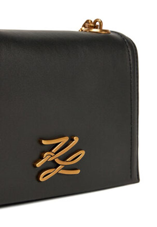 Karl Lagerfeld - KARL LAGERFELD Torebka A1W30174 Czarny. Kolor: czarny. Materiał: skórzane