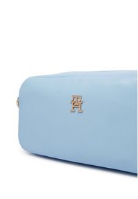 TOMMY HILFIGER - Tommy Hilfiger Torebka Th Essential Camera Bag AW0AW18370 Błękitny. Kolor: niebieski. Materiał: skórzane #3
