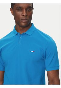 Hechter Paris Polo Pique H-Eco 74004 151902 Niebieski Regular Fit. Typ kołnierza: polo. Kolor: niebieski. Materiał: bawełna