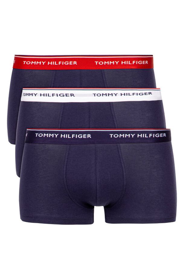 TOMMY HILFIGER - Tommy Hilfiger Komplet 3 par bokserek 3P Lr Trunk 1U87903841 Granatowy. Kolor: niebieski. Materiał: bawełna