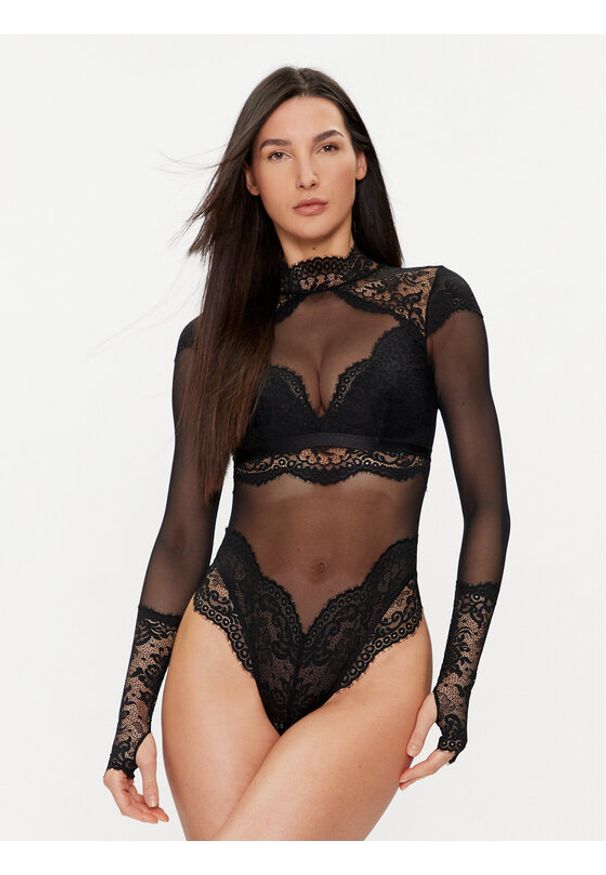 Hunkemöller Body Emily 204479 Czarny. Kolor: czarny. Materiał: syntetyk