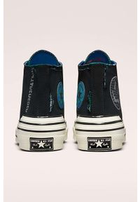 Converse trampki Chuck 70 Trippy Heel kolor czarny. Nosek buta: okrągły. Zapięcie: sznurówki. Kolor: czarny. Materiał: guma. Szerokość cholewki: normalna #13