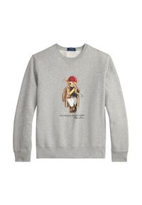 Polo Ralph Lauren Bluza 710B14625002 Szary Regular Fit. Typ kołnierza: polo. Kolor: szary. Materiał: bawełna #5