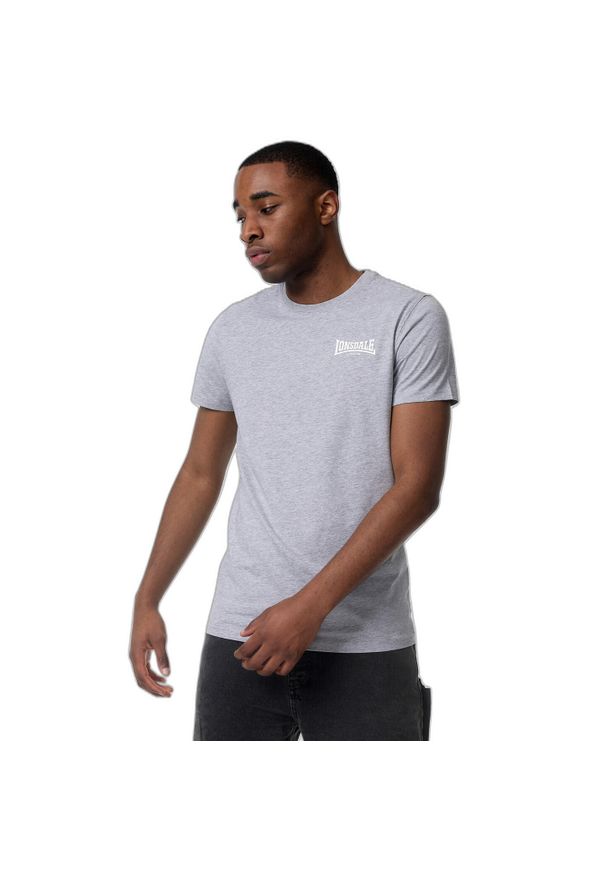 T-shirt o wąskim kroju Lonsdale Elmdon. Kolor: szary