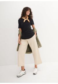 bonprix - Długi T-shirt z miękkiej wiskozy. Kolor: czarny. Materiał: wiskoza, bawełna. Długość: długie #2