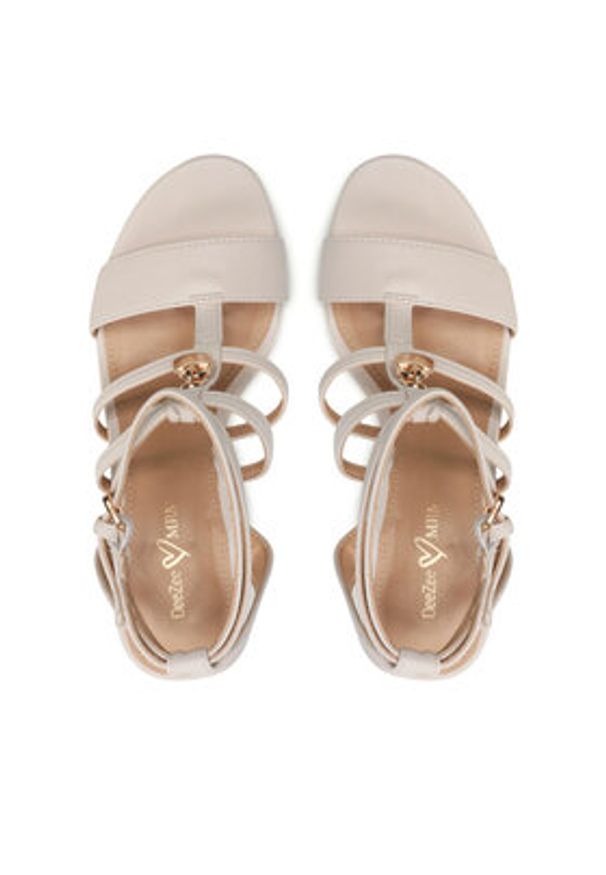 DeeZee Sandały LS5718-01 Biały. Kolor: biały. Materiał: skóra