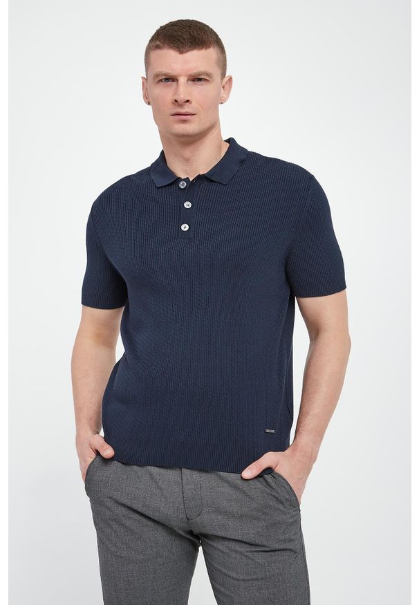 Polo męskie Willo JOOP!. Typ kołnierza: polo