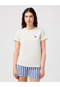 Wrangler - DAMSKA KOSZULKA WRANGLER REGULAR TEE VINTAGE WHITE 112350191. Styl: vintage #1
