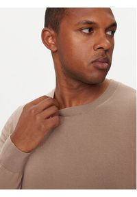 Sisley Sweter 10F2S1C78 Beżowy Slim Fit. Kolor: beżowy. Materiał: bawełna #3