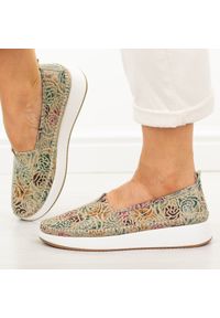 Multi skórzane półbuty damskie Filippo Dp4555/26. Okazja: na co dzień. Kolor: złoty. Materiał: skóra. Szerokość cholewki: normalna. Sezon: wiosna, lato. Styl: casual #1