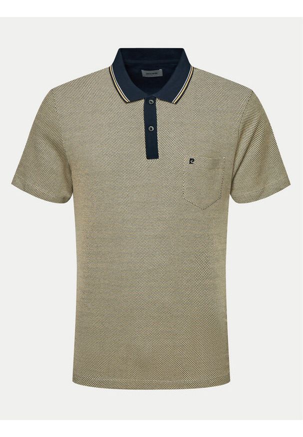 Pierre Cardin Polo C5 21014.2083 Beżowy Regular Fit. Typ kołnierza: polo. Kolor: beżowy