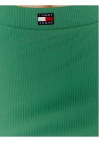Tommy Jeans Spódnica mini Badge DW0DW15389 Zielony Slim Fit. Kolor: zielony. Materiał: syntetyk #4
