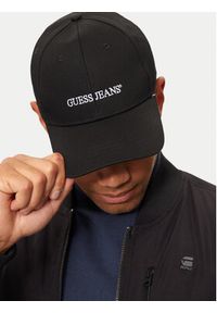 Guess Jeans Czapka z daszkiem M4BZ26 WF8V1 Czarny. Kolor: czarny. Materiał: materiał #3
