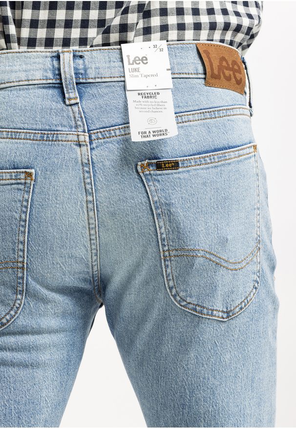 Lee - LEE LUKE MĘSKIE SPODNIE JEANSOWE JEANSY DŻINSY BLUE DOVE L719OWA32