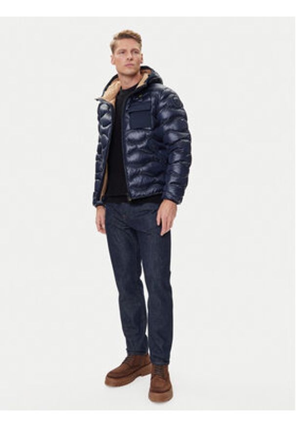 Blauer Kurtka przejściowa 25WBLUC02080 Granatowy Regular Fit. Kolor: niebieski. Materiał: syntetyk